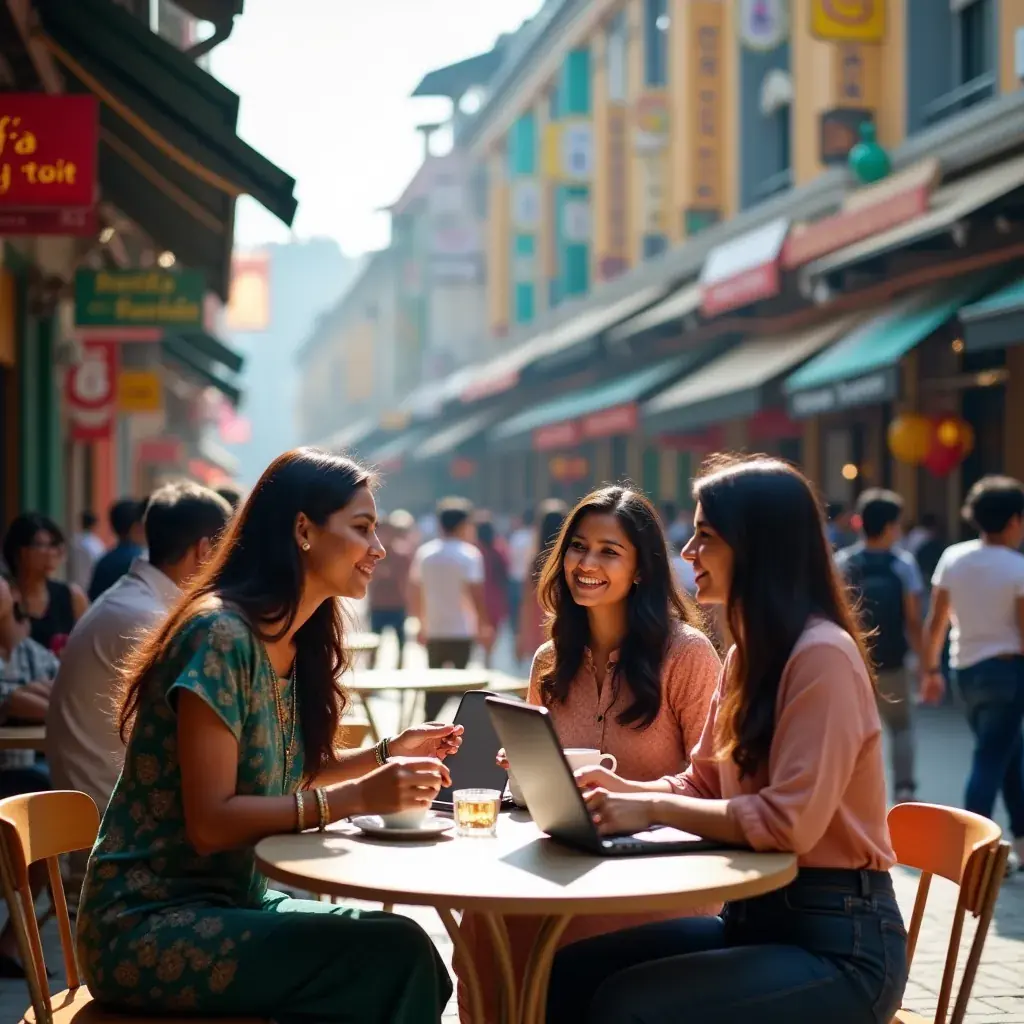 Professional digital solutions illustration